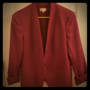 Burgundy blazer